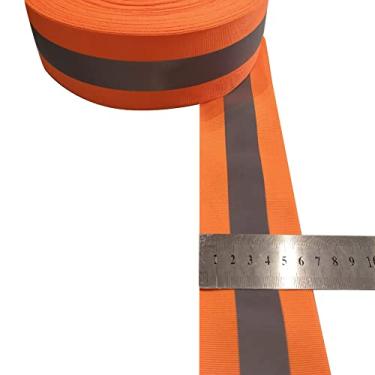 Imagem de Fita Faixa Refletiva Para Uniforme Laranja 10m X 5cm Nf Cor:Laranja