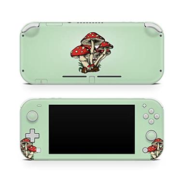 Imagem de TACKY DESIGN Pele de cogumelo compatível com Nintendo Switch Lite Skin, capa Kawaii Switch Lite, decalque de vinil 3m, adesivo de interruptor de envoltório completo