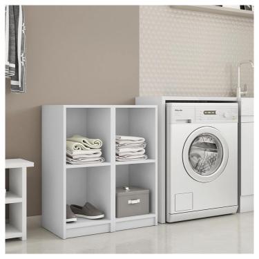 Imagem de Nicho Torre Organizadora Para Lavanderia Mesa Branco Caemmun