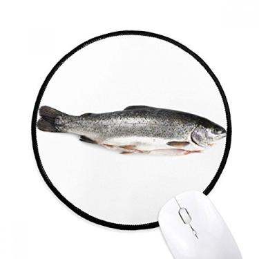 Imagem de DIYthinker Ocean Fish Fresh Grey Mouse Pad Desktop Office Tapete Redondo para Computador