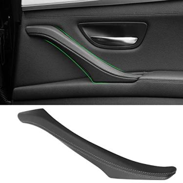Imagem de Jaronx Compatível com BMW Série 5 F10 F11 Tampa externa da maçaneta da porta, lado direito do passageiro maçaneta externa de porta de couro substituição compatível com BMW 520 523 525 528 535