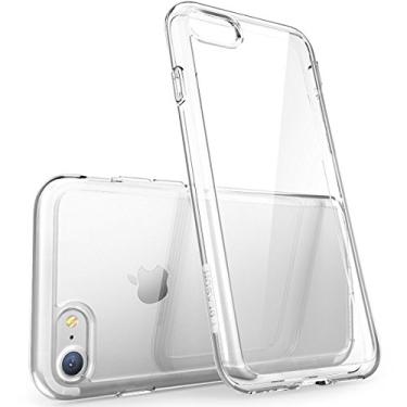 Imagem de i-Blason Capa da série Halo projetada para iPhone SE 2020/iPhone 7/iPhone 8, [resistente a arranhões] capa transparente para iPhone SE (2020)/iPhone 8/iPhone 7 4,7" (transparente/preto)