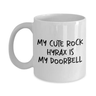 Imagem de SpreadPassion Linda caneca Rock Hyrax, presente fofo de rock Hyrax, presente para rock Hyrax, ideia de presente de aniversário de Natal