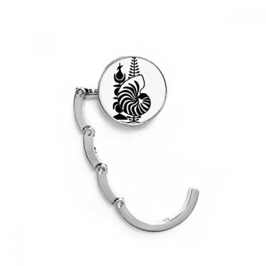 Imagem de Gancho de mesa com emblema Nacional da Nova Caledônia com fecho decorativo dobrável