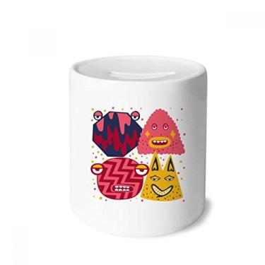 Imagem de DIYthinker Caixa de moedas de cerâmica para festa de monstro do universo e alienígena presente de cofrinho