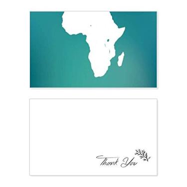 Imagem de Mapa de contorno do continente da África, cartão de agradecimento, aniversário, saudação, casamento, agradecimento