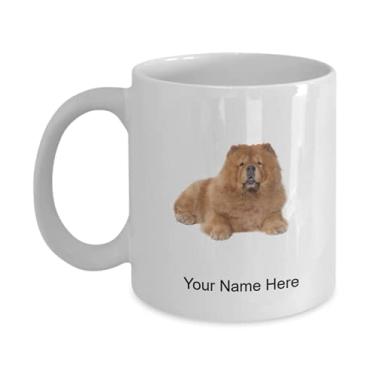 Imagem de Caneca Chow-chow-dog personalizada - Caneca de café para amantes de Chow-chow-dog Ideia Kids Boys Girls Love - Caneca de café de 325 ml