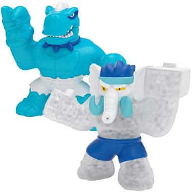 Imagem de Heroes of Goo Jit Zu Dino Power Versus Pack Versus Pack - 2 Action Figures - Artic Showdown - Tyro Vs Gigatusk