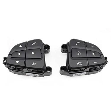 Imagem de TTOILS Botões do interruptor de controle do volante multifuncional do carro Chave do telefone, para Mercedes BENZ AB GLS GLE Classe W166 W156 W246