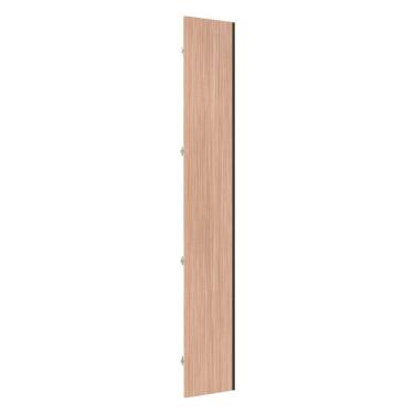 Imagem de Porta para Roupeiro Closet Canto Diagonal Individual 40cm Puxador Perfil Inox Luciane Móveis