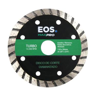 Imagem de Disco de Serra Mármore Corte Diamantado Turbo 110m 110x20x10 DSMT110 - EOS