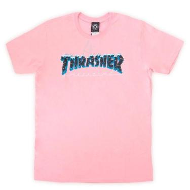Imagem de Camiseta Thrasher Black Ice Logo-Unissex