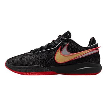 Imagem de Nike Lebron 20 XX Tênis de basquete masculino, Preto/preto e vermelho universitário, 39