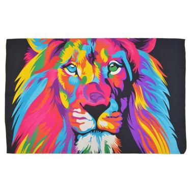 Imagem de Canga Leão Aquarela