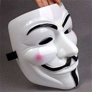 Imagem de Diximus V para Máscara de Vingança Máscara Anônima Guy Fawkes Máscara de Halloween Máscara Hacker Máscara