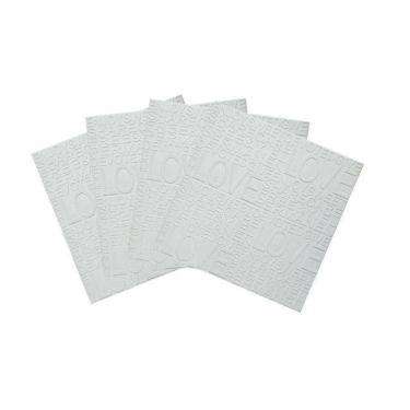 Imagem de 25 Placas Espuma 3D Autoadesiva Modelo Love