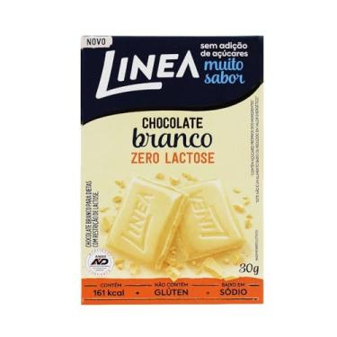 Imagem de Chocolate Individual Branco Zero Lactose Linea 1 Unidade de 30g