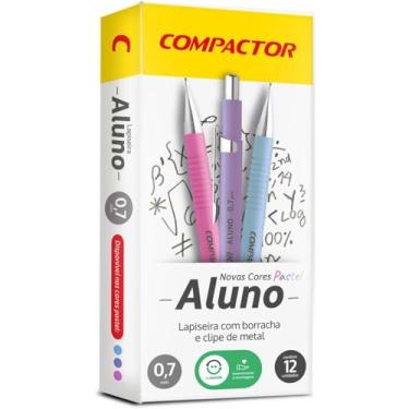 Imagem de Lapiseira 0 7Mm Aluno Pastel 3 Cores Sortidas Cx Com 12 110628