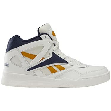 Imagem de Reebok Tênis de basquete unissex adulto Bb4590 cano alto, Giz/vetor azul marinho/ocre brilhante, 38 BR