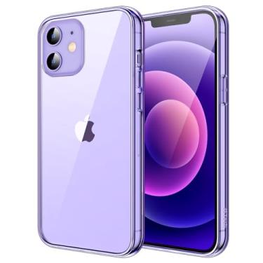 Imagem de JETech Capa para iPhone 12 Mini 5,4 Polegadas, Case Protetora de Telefone à Prova de Choque Não-Amarelecimento, Capinha Parte Traseira Transparente Anti-Riscos (Roxo Profundo)