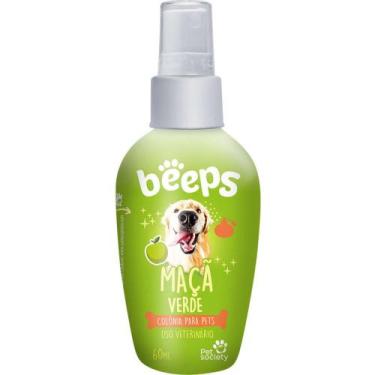 Imagem de Colônia Perfume Para Pet Maçã Verde 60 Ml Beeps - Pet Society