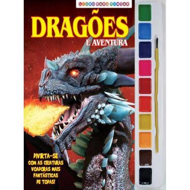 Imagem de Dragões Livro Para Pintar Com Aquarela