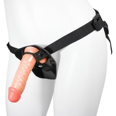 Imagem de Cinta Peniana Ajustável com Pênis Realístico Fast 16 x 3,5cm Bege
