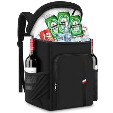 Imagem de Mochila Bolsa Térmica Cooler Grande para Cerveja e Refri 23L Gelo Praia (Preto)
