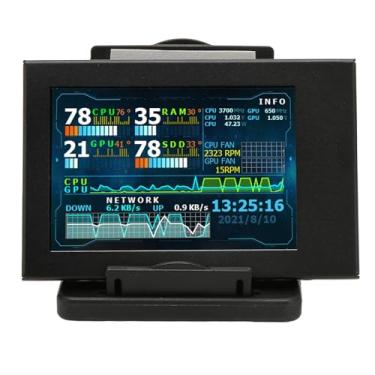 Imagem de Zopsc Monitor portátil FHD de 3,5 polegadas 1080p FHD segunda tela com capa protetora, alto-falantes duplos, monitor de viagem USB C para PC, telefone, para, para, para PS5,