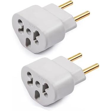 Imagem de Kit com 02 Adaptadores De Tomada Plug Para 10a e 20a Até 250v T Bob Love - Plugue Benjamin - Complete Store® - Bivolt 110v 220v