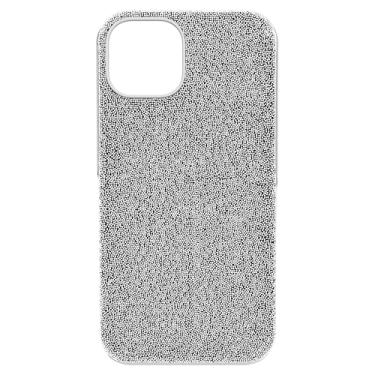 Imagem de Swarovski Capa de telefone alta para iPhone 14, com amortecedor integrado, cristais prateados; parte da coleção High