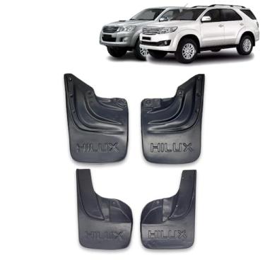 Imagem de Kit Aparabarro Lameiro (Parabarro) Dianteiro e Traseiro Toyota Personalizado Hilux SW4 SRV Aplicação nos anos 2009 2010 2011 2012 2013 2014 2015 4 Pecas