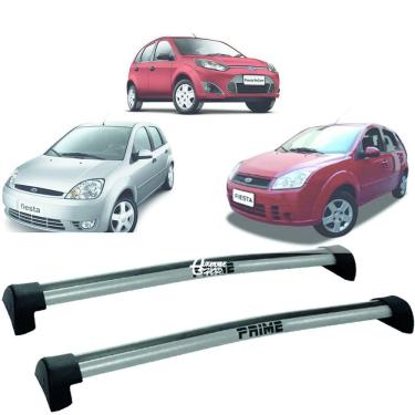 Imagem de Rack Teto Aluminio Prime Ford Fiesta Hatch 04/14 Prata PR030