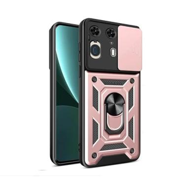 Imagem de Capa Case Capinha Anti Impacto Ring Luxo Com Proteção de Camera Para Motorola Edge 50 Ultra (ROSA)