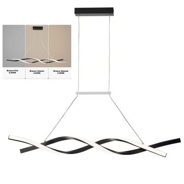 Imagem de Lustre Pendente Aspiral LED 3 em 1 Iluminaçao Hall de Entrada Recepçao Sala de Jantar C...