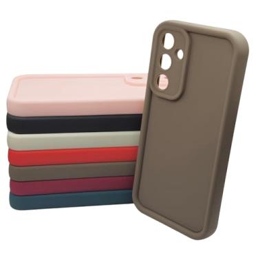 Imagem de Capa Capinha Case Silicone Emborrachado Para Compativel Com Samsung S23 FE Com Protecao De Camera (Marrom)