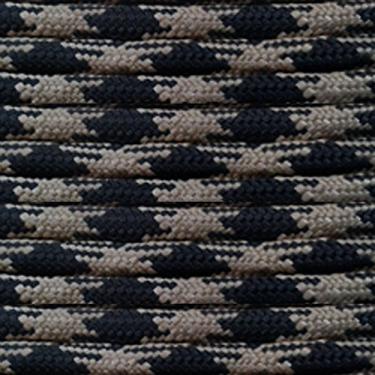 Imagem de Camuflagem colorida Paracord Opções de resistência à tração de 250 kg com fio interno entrelaçado de 7 fios removíveis em comprimentos de 25 cm, 25 cm, 100 metros (obsidiana, 30 metros)