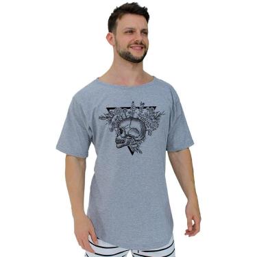 Imagem de Camiseta Morcegão Masculina MXD Conceito Caveira e Rosas-Masculino