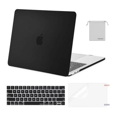 Imagem de MOSISO Compatível com MacBook Pro 13 polegadas Capa M2 2025, 2024, 2023, 2022-2016 A2338 M1 A2251 A2289 A2159 A1989 A1708 A1706, capa rígida de plástico, capa de teclado e tela Bolsa de armazenamento