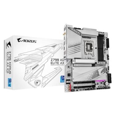 Imagem de PLACA MAE Z790 AORUS ELITE AX ICE DDR5 WIFI SOCKET INTEL LGA1700 14ª 13ª E 12ª GERACAO - Z790 A E AX ICE