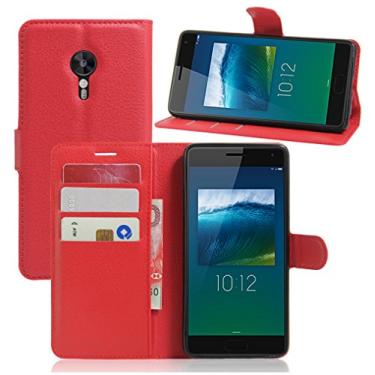 Imagem de NEKOYA Capa carteira Lenovo ZUK Z2 Pro, capa carteira flip de couro PU premium com compartimento para cartão, suporte e fecho magnético [capa interior à prova de choque de TPU] Compatível com Lenovo