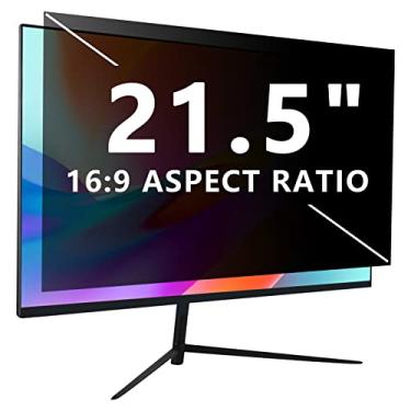 Imagem de Tela de privacidade de computador 54.6 cm, monitor de laptop widescreen removível com proporção de 16:9, proteção para os olhos, luz azul, antirreflexo, suporte deslizante, protetor de tela para