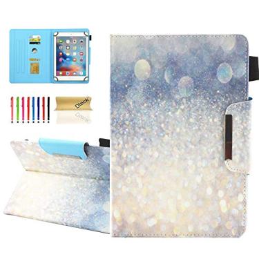 Imagem de Dteck Capa universal para tablet Android 11 12 13 10 + /Galaxy Tab 9.6 9.7 10.1 10.4 10.5 /Tab M10 Tablet 10 10.3 polegadas/Fire HD 10 25.7 cm - Capa protetora com suporte de