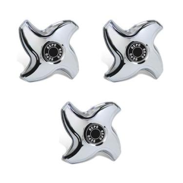 Imagem de Calota Miolo Stile Aro 16 Lado Esquerdo Rodoar 3 Unidades - Bepo