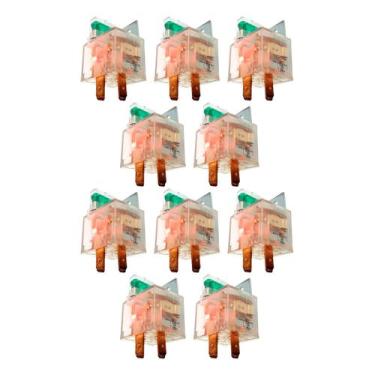 Imagem de Relé Auxiliar C/ Led 40a 12v Universal Fusível Dni8101 10Un