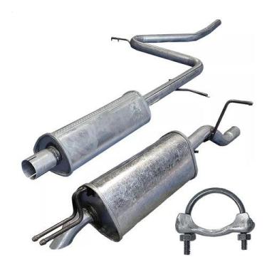 Imagem de Kit Escap Abafador + Silencioso Palio Weekend 1.6 16v 97 99 - ScapJá