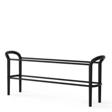 Imagem de Sapateira Empilhável para 12 Pares Shoestack Umbra Preta 81X66X18CM