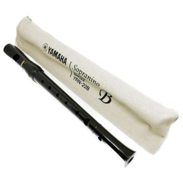 Imagem de Flauta Doce Yamaha Profissional com bag YRN22B Sopranino Barroca - YAM