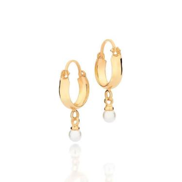 Imagem de Brincos banhado ouro 3x 24k 18k e 22k feminino pequenos rommanel argol