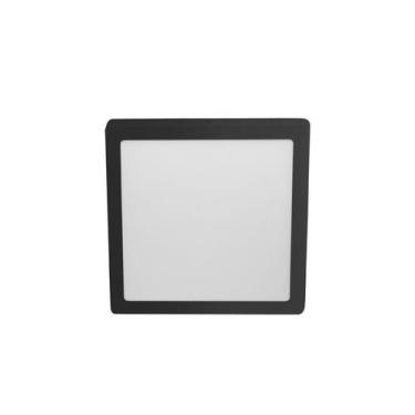 Imagem de Painel Led Lux Taschibra Quadrado Sobrepor 24W Preto